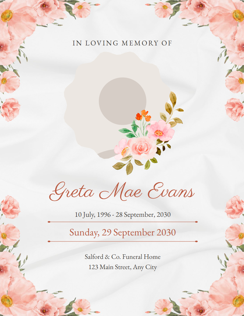 Blush Poppy template preview