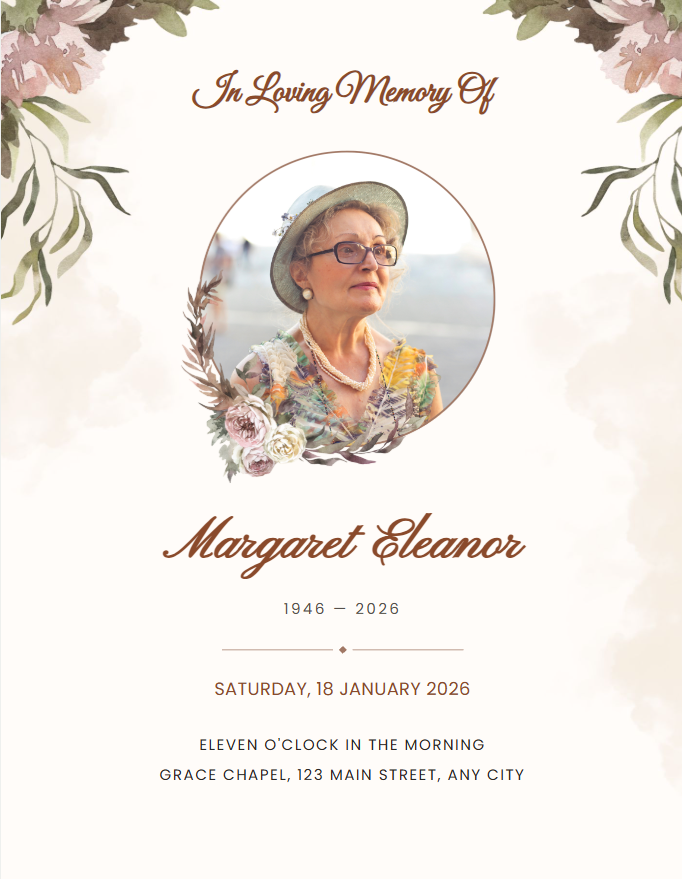 Dusty Rose template preview