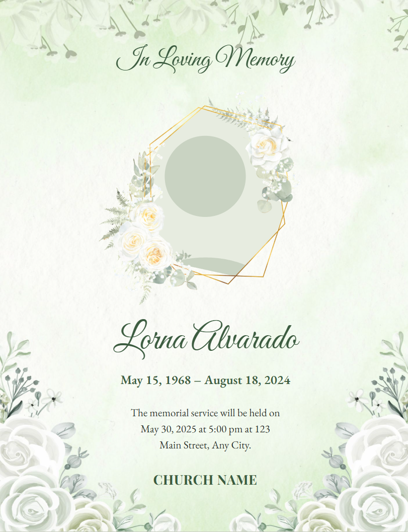 Ivory Hexagon template preview