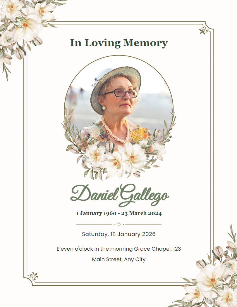 Ivory Magnolia template preview
